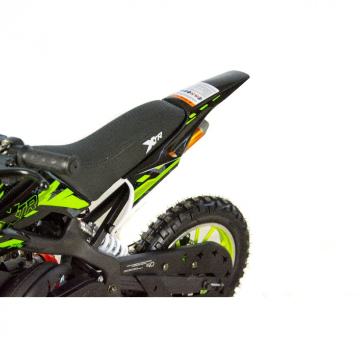 Mini Cross XTR 701, 50cc, 2 timpi, pornire electromotor, roti 10 inch, culoare negru/verde [10]