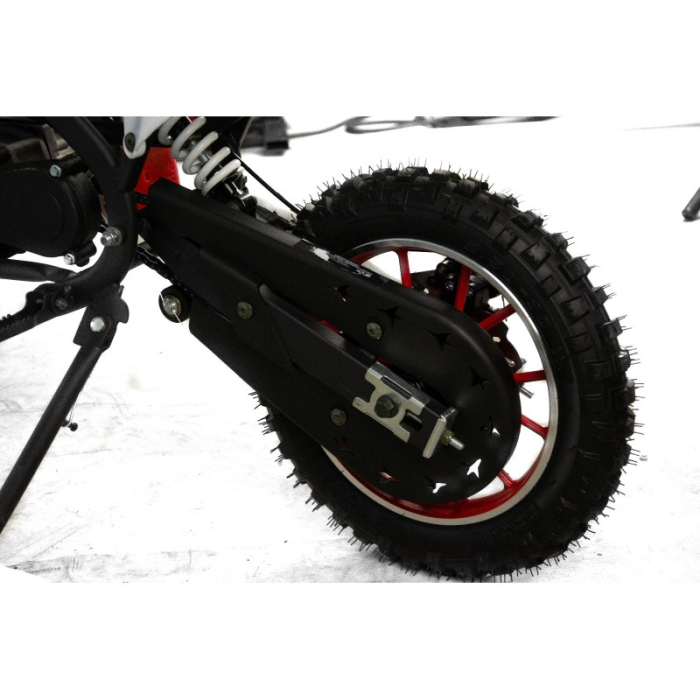 Mini Cross XTR 702, 50cc, 2 timpi, pornire sfoara, roti 10 inch, culoare negru/verde [5]