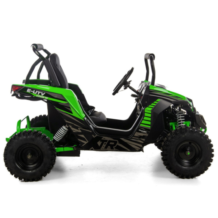 Mini E-UTV XTR, electric 1000W, culoare negru/verde [5]