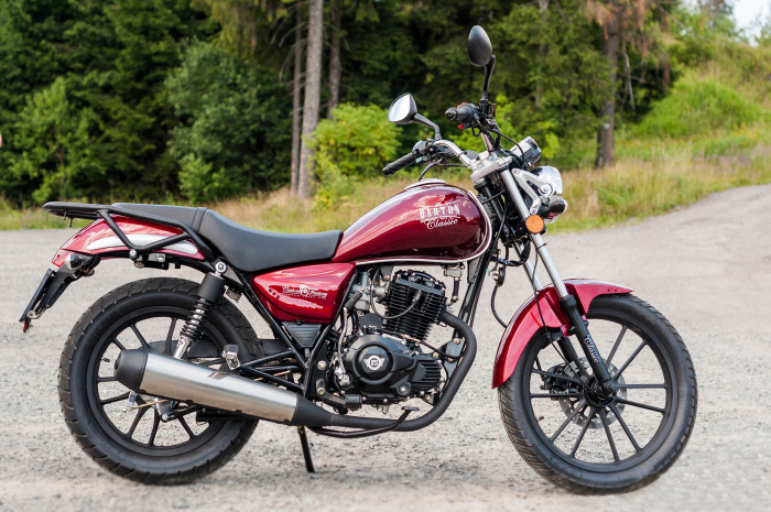 Motocicleta Barton Classic 125cc, culoare visiniu [2]