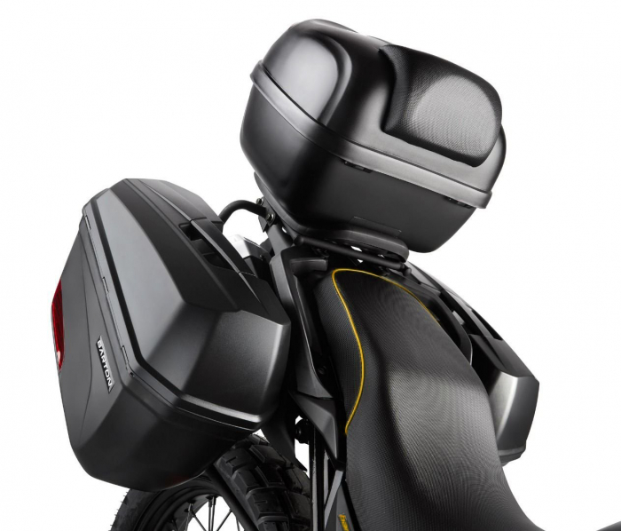 Motocicleta Barton Hyper 125cc, culoare negru/galben, cu topcase [5]