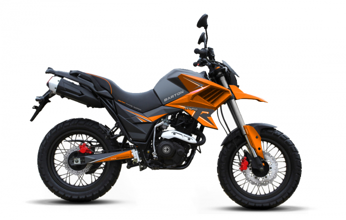 Motocicleta Barton Hyper 125cc, culoare negru/portocaliu, fara topcase [2]