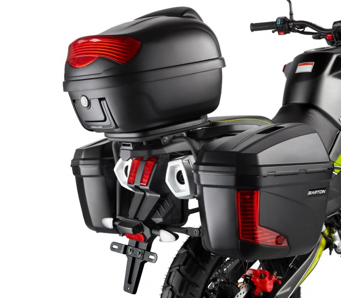 Motocicleta Barton Hyper 125cc, culoare negru/verde, cu topcase [4]