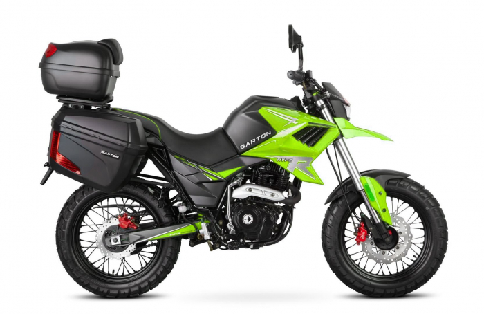 Motocicleta Barton Hyper 125cc, culoare negru/verde, cu topcase [2]