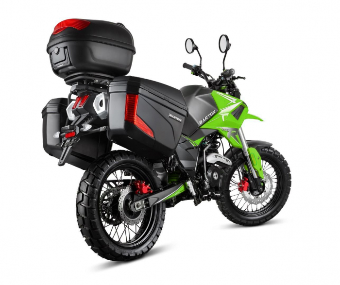 Motocicleta Barton Hyper 125cc, culoare negru/verde, cu topcase [3]