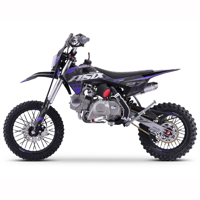 Motocicleta cross copii,Asix XB27 110cc,14/12,far,pornire electromotor,automat,negru-violet [3]