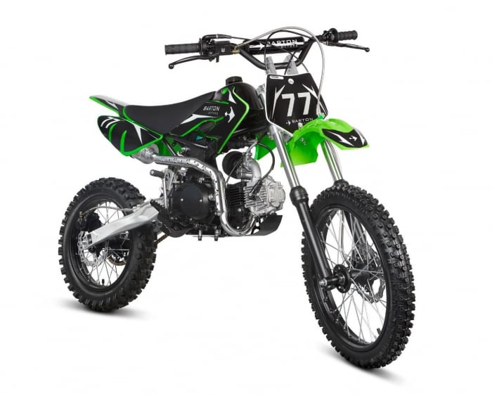 Motocicleta cross copii Barton DB125-3L, 125cc, 4T, roti 17 14  , culoare verde