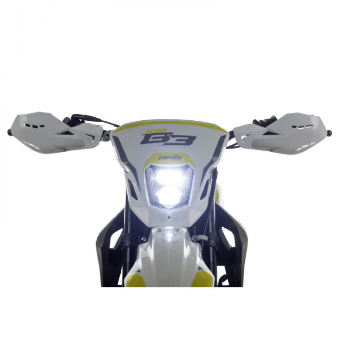 Motocicleta Cross/Enduro Asix XB83 150cc, roti 21/18, culoare gri/albastru, pornire electromotor [7]