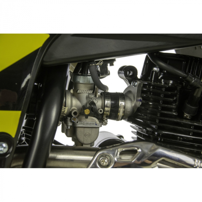 Motocicleta Cross/Enduro Asix XB83 150cc, roti 21/18, culoare gri/galben, pornire electromotor [10]