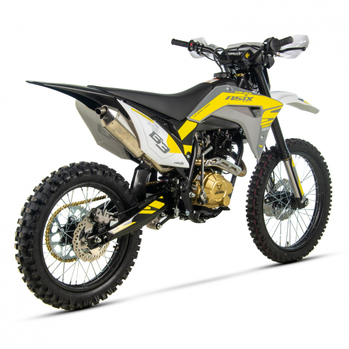Motocicleta Cross/Enduro Asix XB83, 250cc, roti 21/18, culoare gri-galben, pornire electromotor [3]