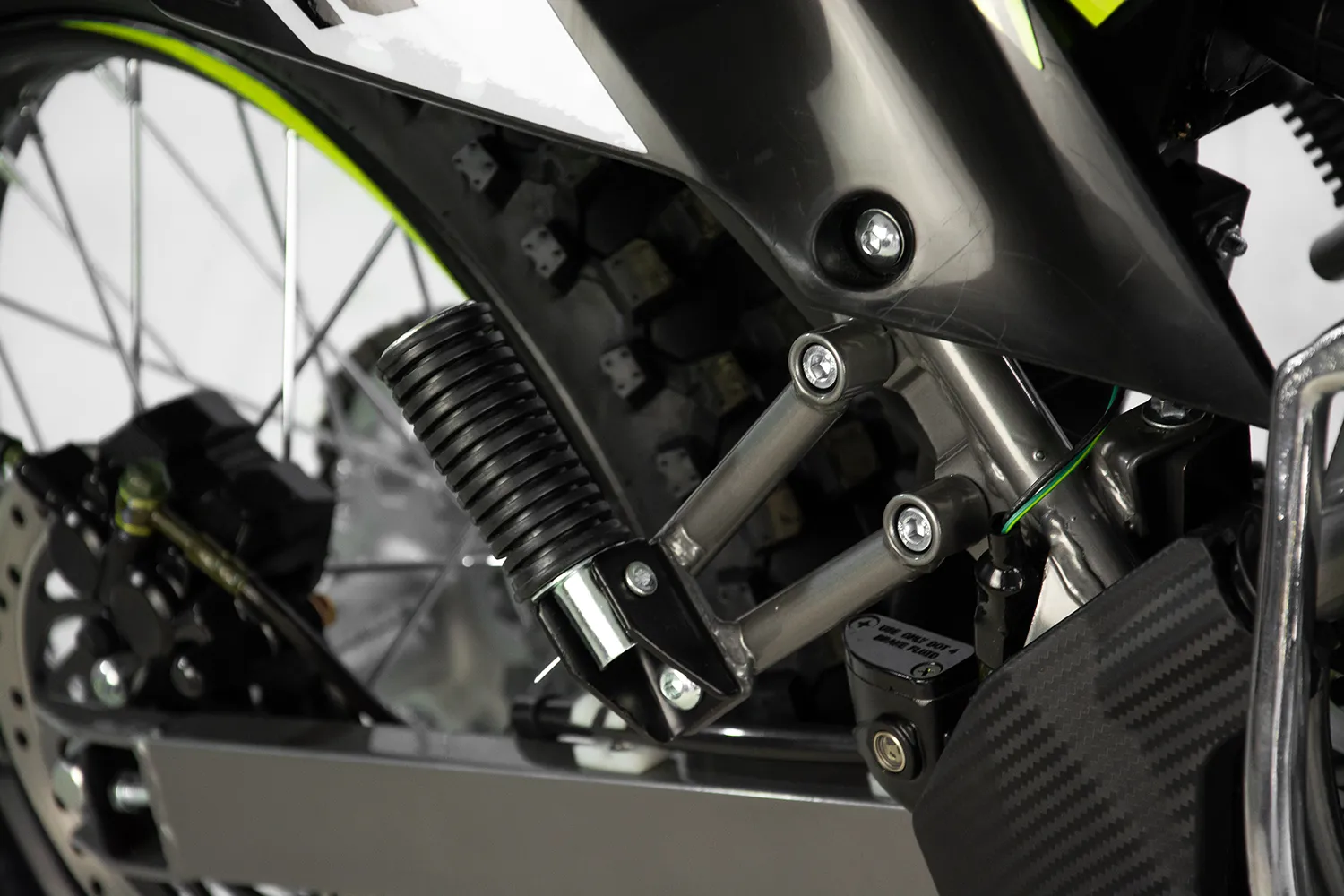 Motocicleta Cross/Enduro Asix XB72, 150cc, roti 19/16", culoare negru/lime, pornire electric/picior [18]