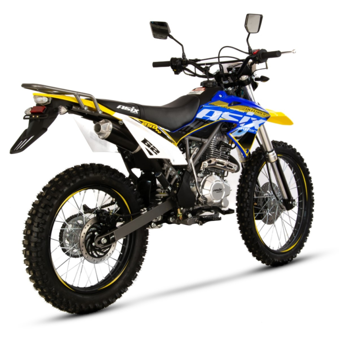 Motocicleta Cross/Enduro Asix XB72, 150cc, roti 19/16", culoare galben/albastru, pornire electric/picior [2]