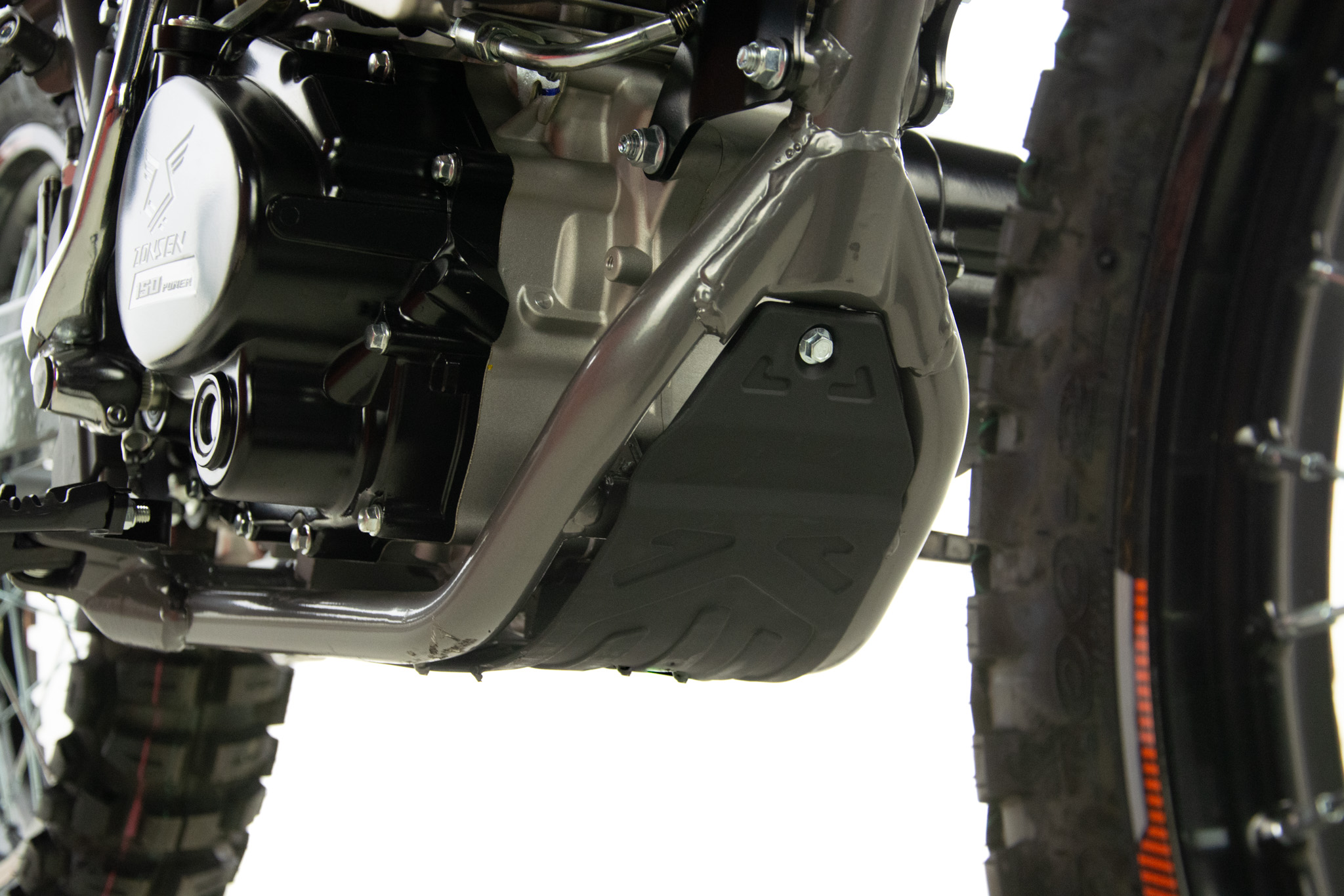 Motocicleta Cross/Enduro Asix XB72 A1, 150cc, roti 21/18, culoare gri/portocaliu, pornire electrica [9]