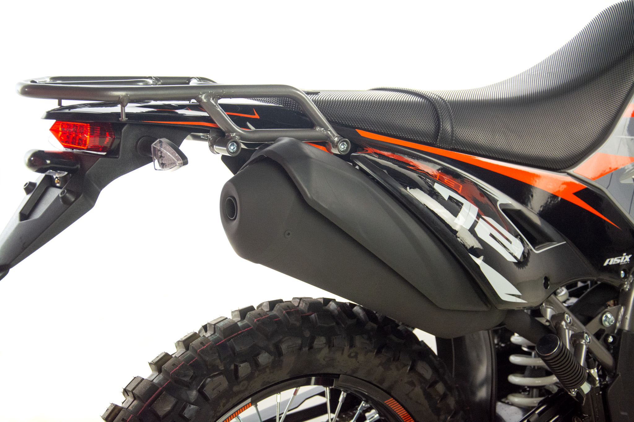 Motocicleta Cross/Enduro Asix XB72 A1, 150cc, roti 21/18, culoare gri/portocaliu, pornire electrica [22]