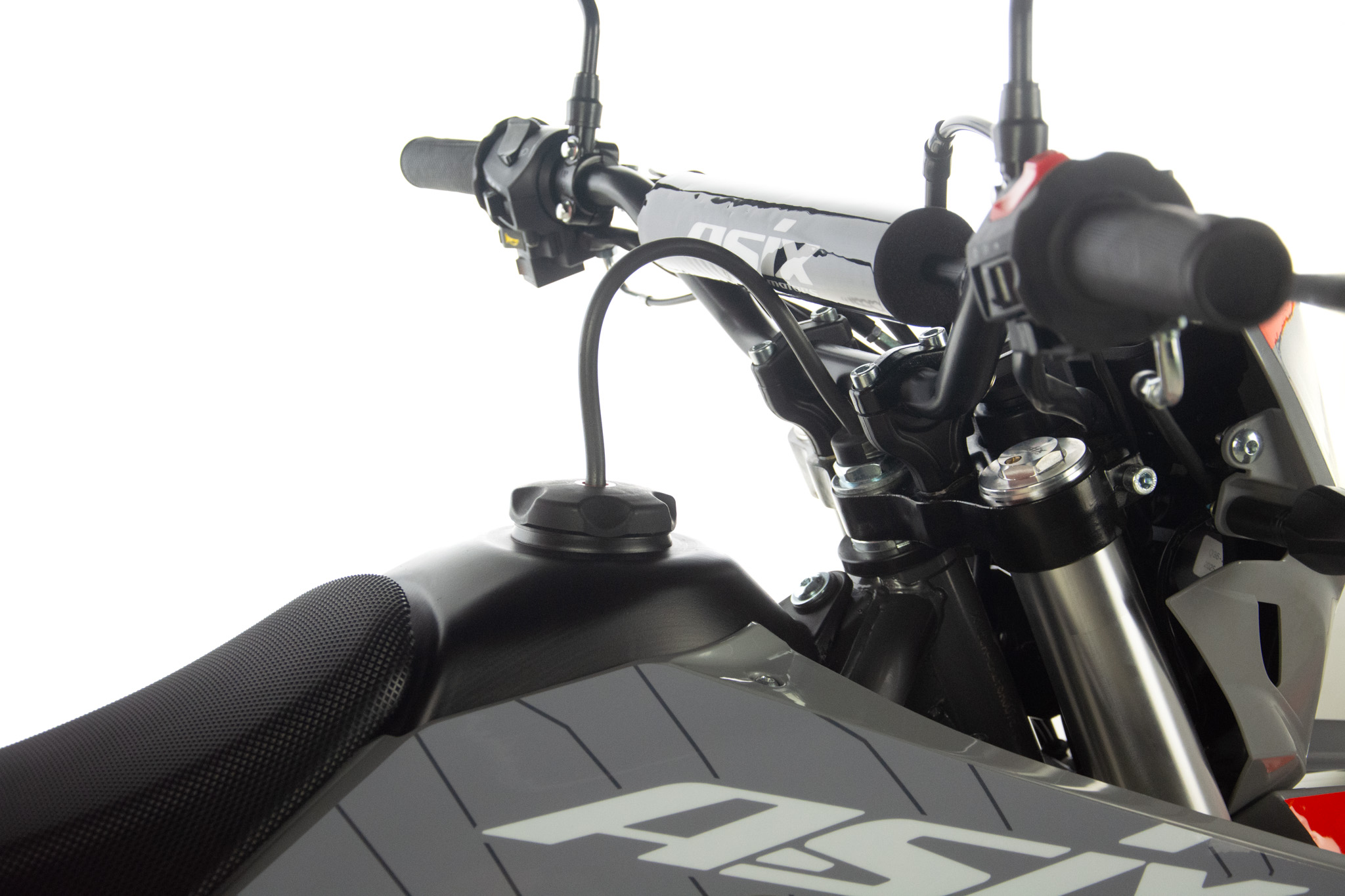 Motocicleta Cross/Enduro Asix XB72 A1, 150cc, roti 21/18, culoare gri/portocaliu, pornire electrica [7]