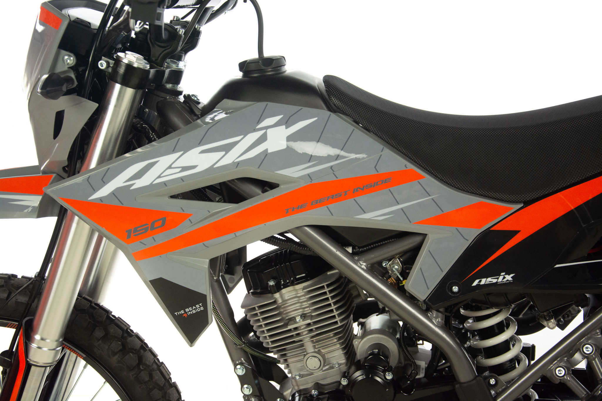 Motocicleta Cross/Enduro Asix XB72 A1, 150cc, roti 21/18, culoare negru/lime, pornire electrica [29]