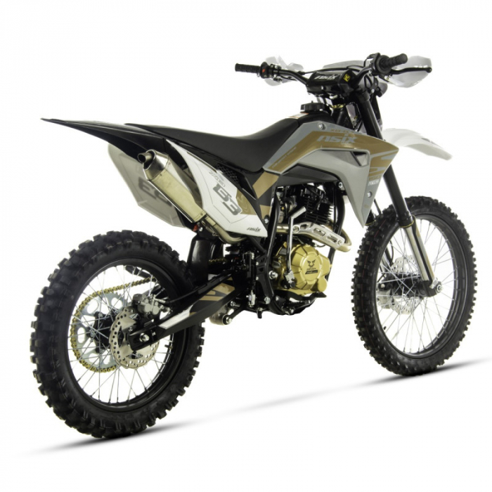 Motocicleta Cross/Enduro Asix XB83 150cc, roti 21/18, culoare gri/maro, pornire electromotor [4]