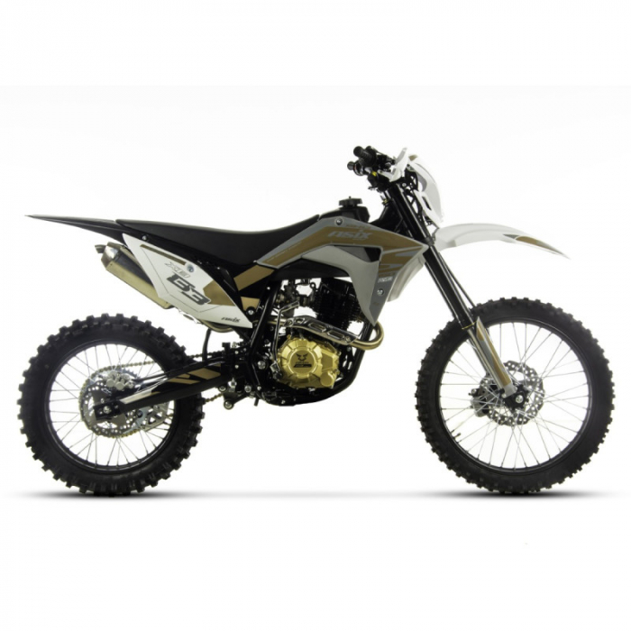 Motocicleta Cross/Enduro Asix XB83 150cc, roti 21/18, culoare gri/maro, pornire electromotor [5]