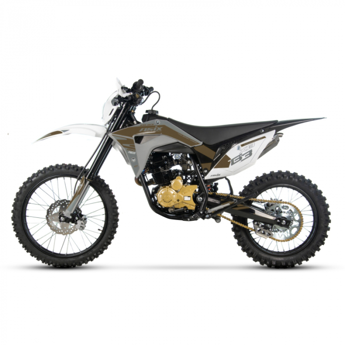 Motocicleta Cross/Enduro Asix XB83, 250cc, roti 21/18, culoare gri-maro, pornire electromotor [3]