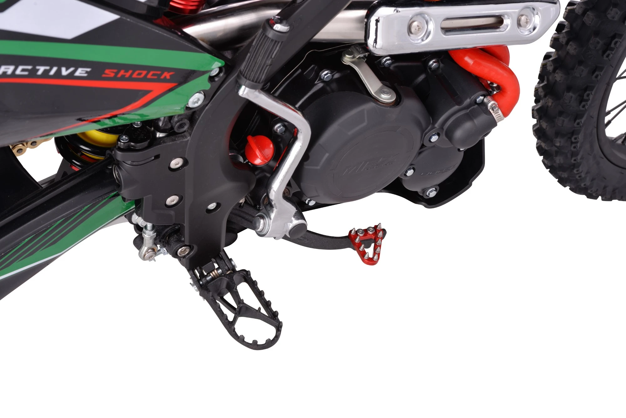 Motocicleta Cross/Enduro Asix XT97, 300cc, roti 21/18", culoare negru/verde, pornire electric/picior [11]