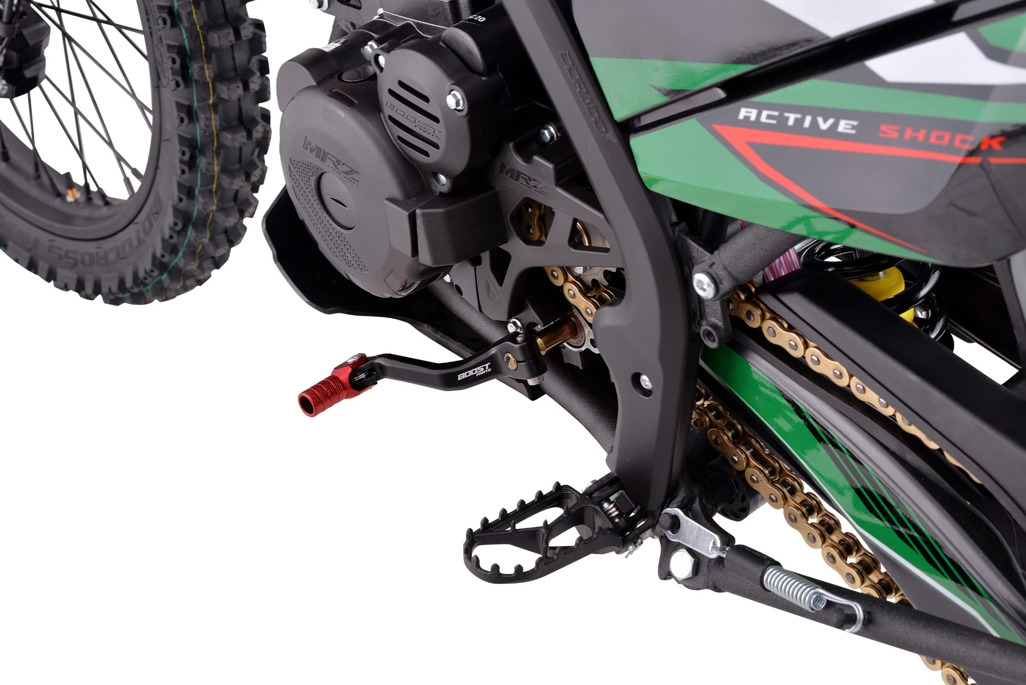 Motocicleta Cross/Enduro Asix XT97, 300cc, roti 21/18", culoare negru/rosu, pornire electric/picior [14]