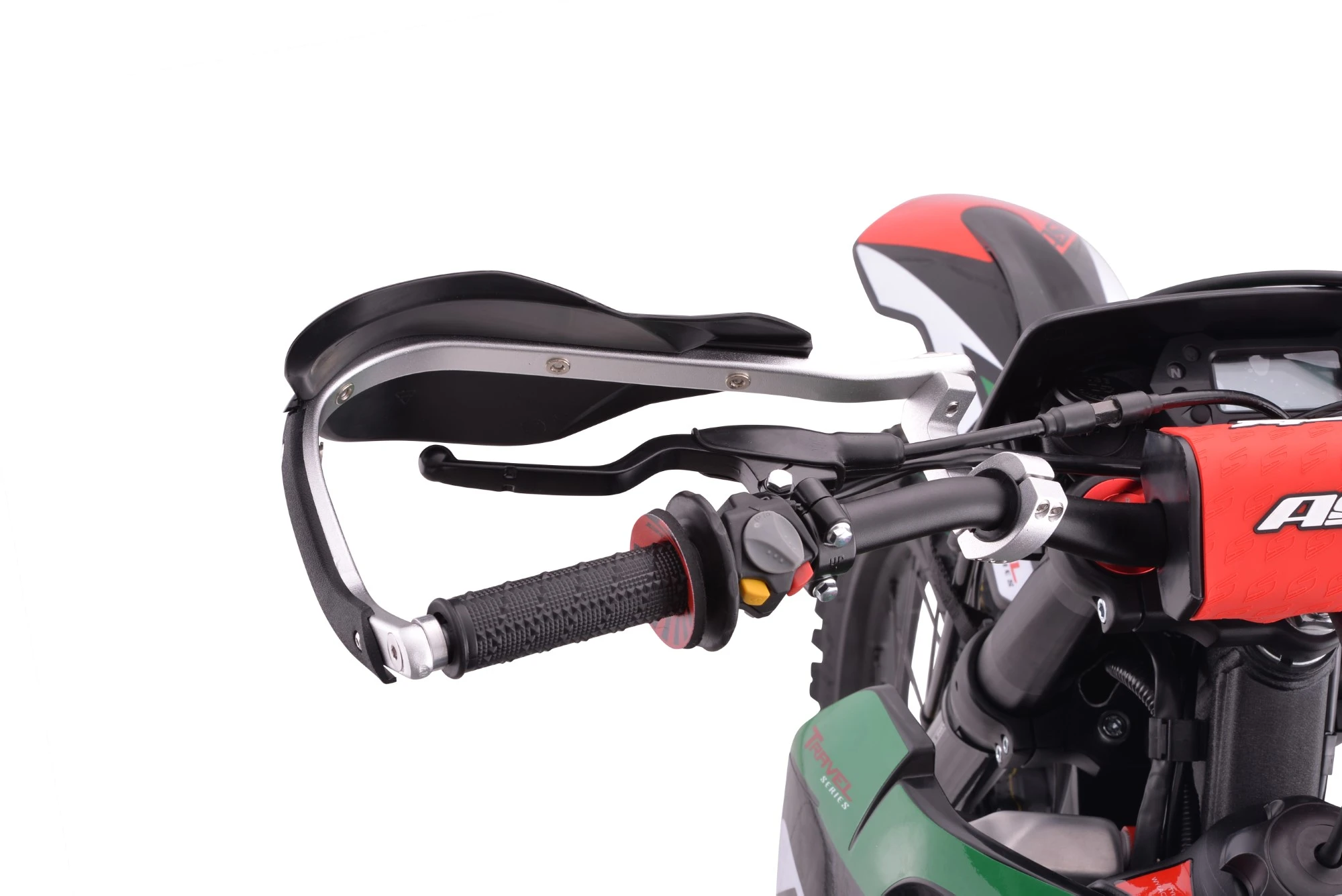 Motocicleta Cross/Enduro Asix XT97, 300cc, roti 21/18", culoare negru/verde, pornire electric/picior [7]
