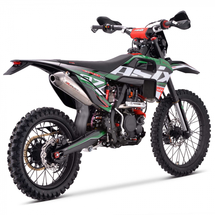 Motocicleta Cross/Enduro Asix XT97, 300cc, roti 21/18", culoare negru/verde, pornire electric/picior [2]