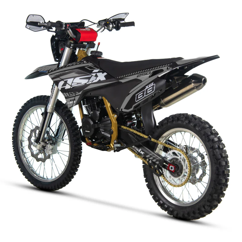 Motocicleta Cross/Enduro Asix XB88 A2, 250cc, roti 21/18", culoare negru/gri, pornire electric/picior [4]