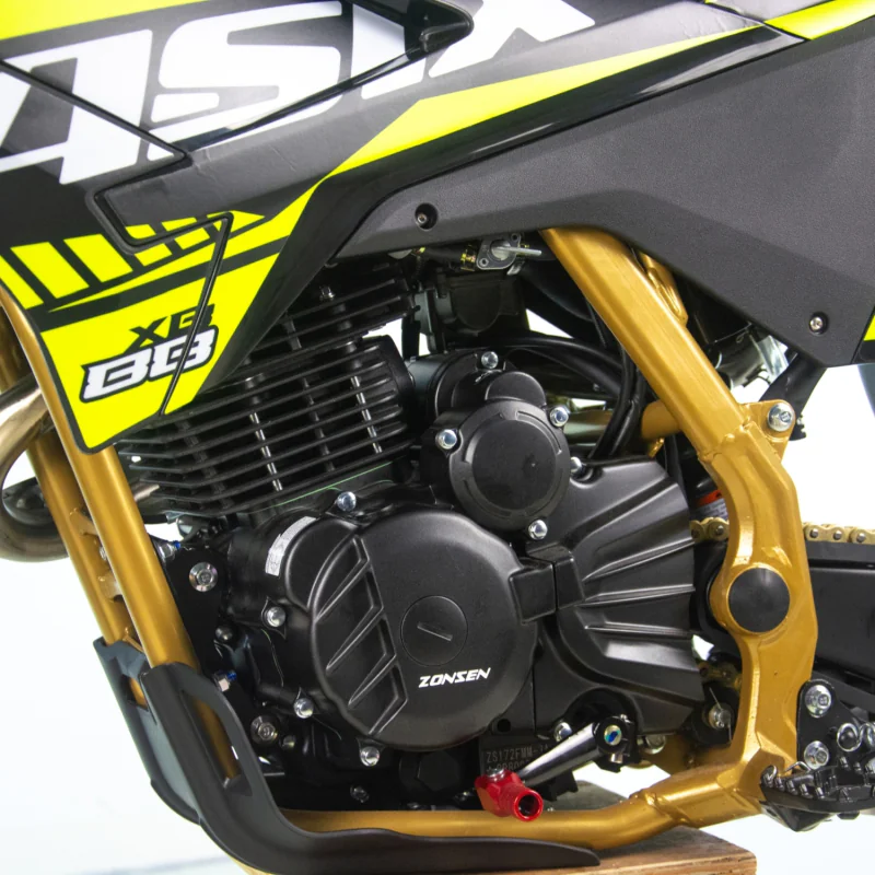 Motocicleta Cross/Enduro Asix XB88 A2, 250cc, roti 21/18", culoare negru/lime, pornire electric/picior [9]