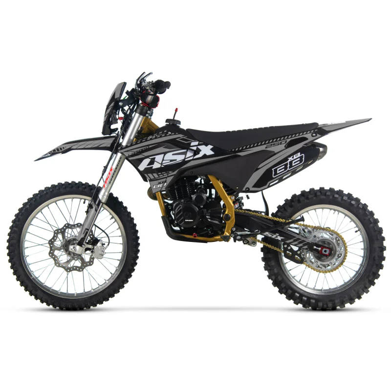 Motocicleta Cross/Enduro Asix XB88 A2, 250cc, roti 21/18", culoare negru/gri, pornire electric/picior [3]