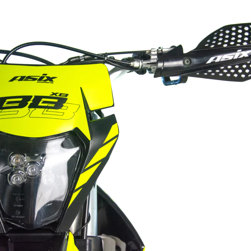 Motocicleta Cross/Enduro Asix XB88 A2, 250cc, roti 21/18", culoare negru/lime, pornire electric/picior [5]