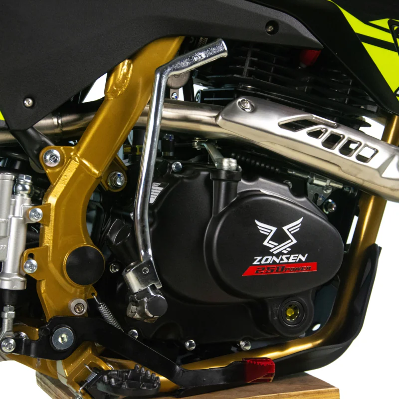 Motocicleta Cross/Enduro Asix XB88 A2, 250cc, roti 21/18", culoare negru/lime, pornire electric/picior [10]