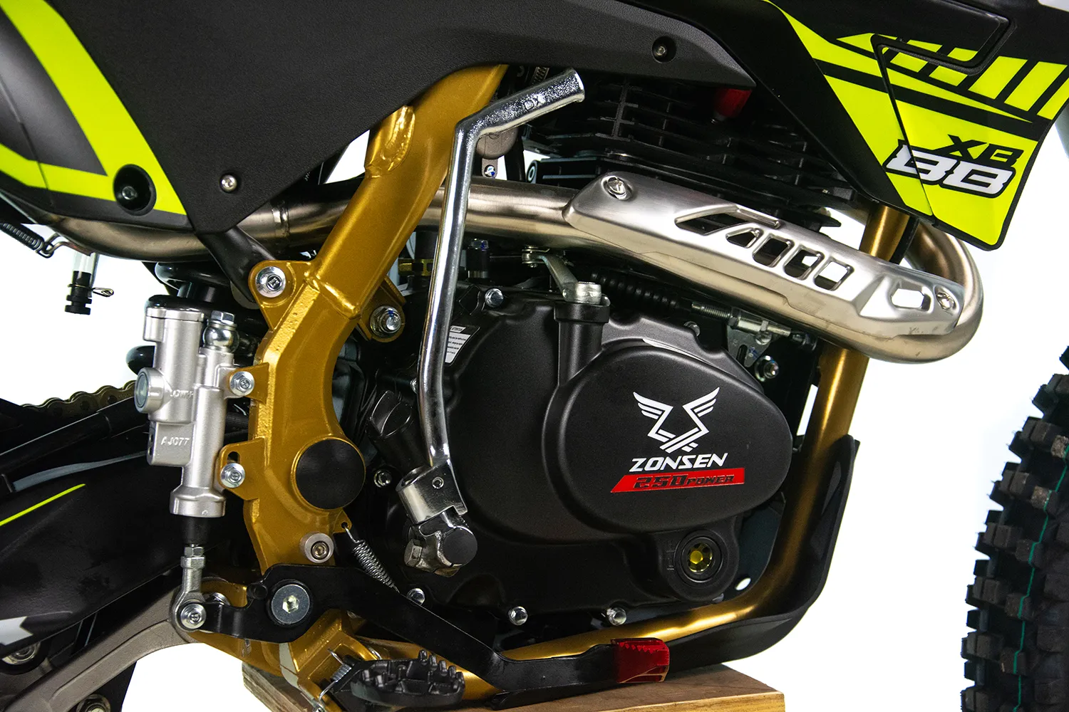 Motocicleta Cross/Enduro Asix XB88, 300cc, roti 21/18", culoare negru/verde, pornire electric/picior [11]