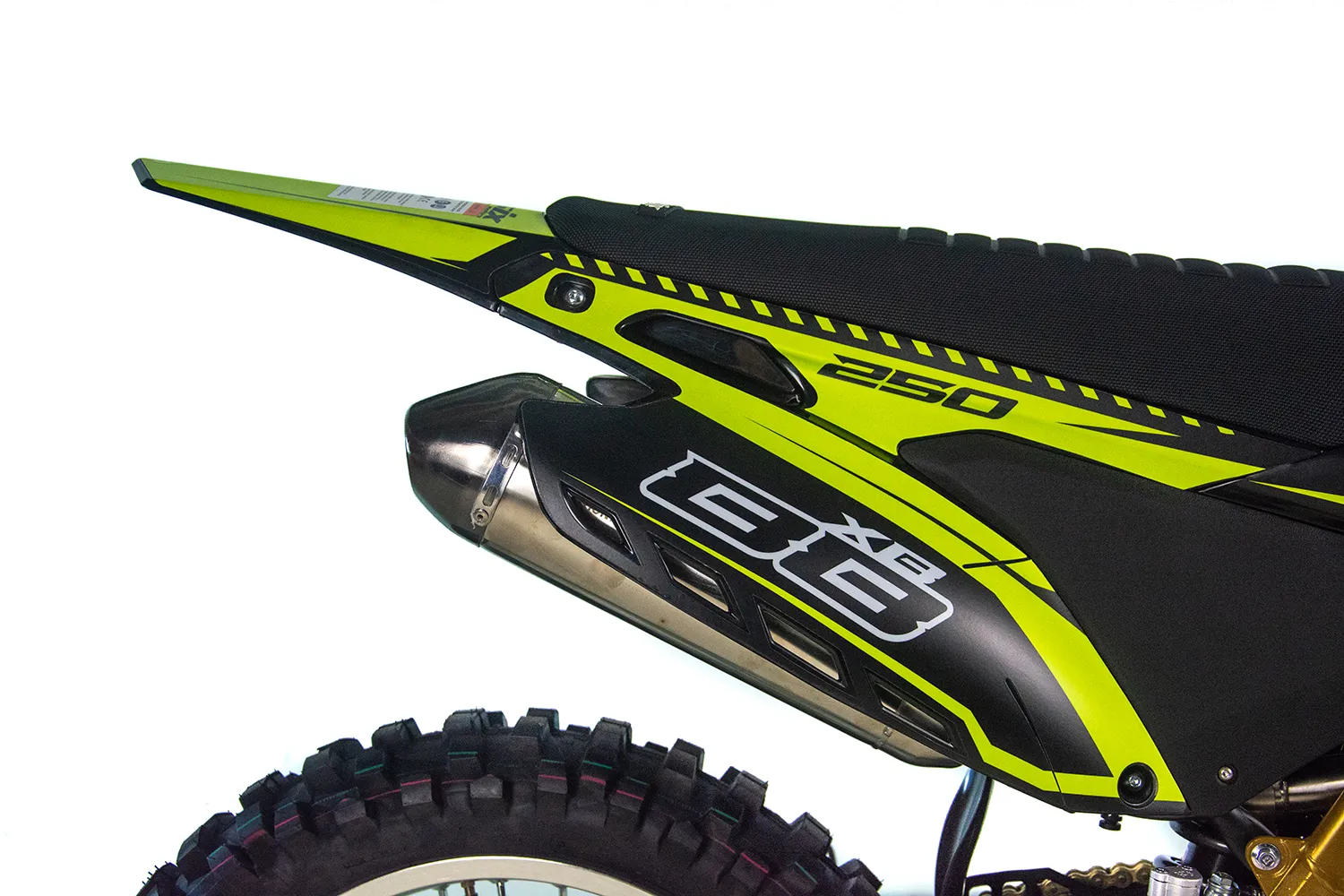 Motocicleta Cross/Enduro Asix XB88, 300cc, roti 21/18", culoare negru/verde, pornire electric/picior [19]