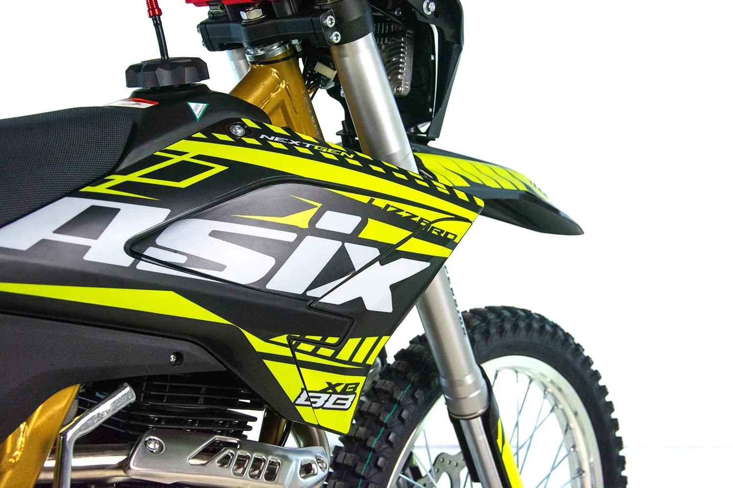 Motocicleta Cross/Enduro Asix XB88, 300cc, roti 21/18", culoare negru/verde, pornire electric/picior [7]
