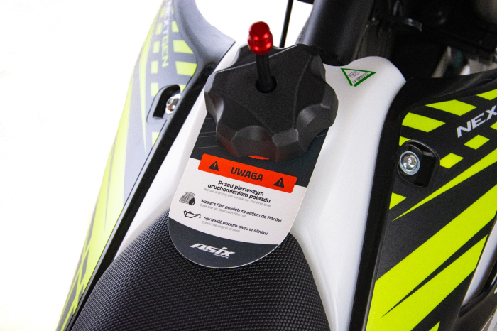 Motocicleta Cross/Enduro Asix XB88 A3, 300cc, roti 21/18", culoare negru/lime, pornire electric/picior [21]