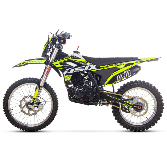 Motocicleta Cross/Enduro Asix XB88 A3, 250cc, roti 21/18", culoare negru/lime, pornire electric/picior [5]