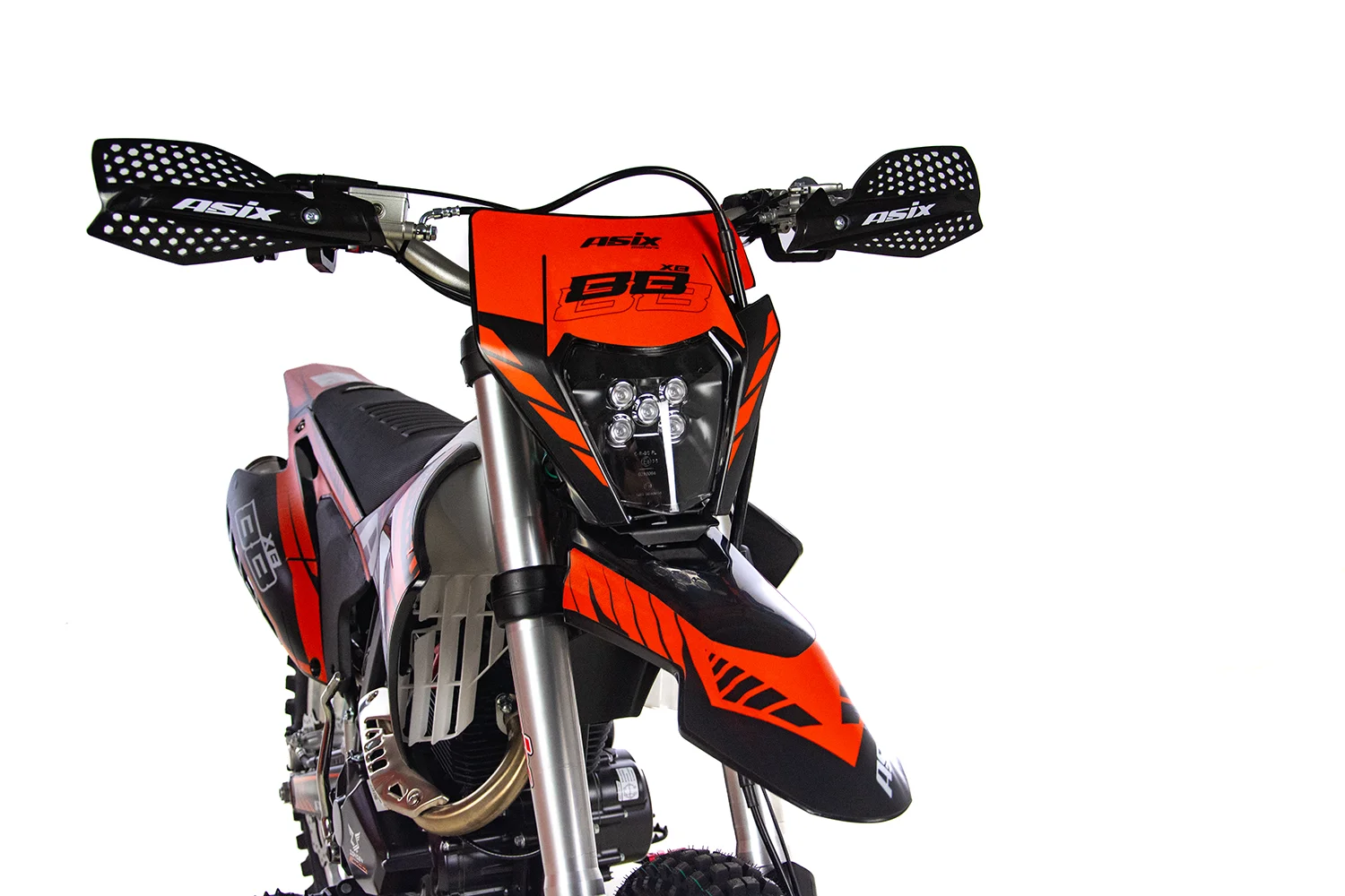Motocicleta Cross/Enduro Asix XB88 A3, 250cc, roti 21/18", culoare negru/lime, pornire electric/picior [21]