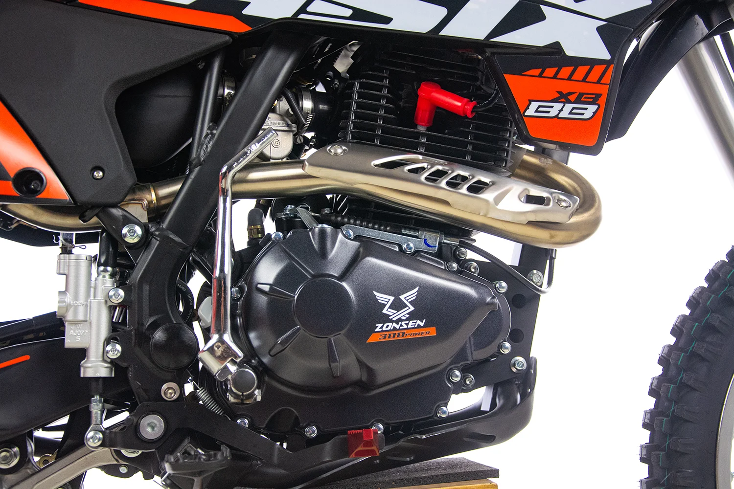 Motocicleta Cross/Enduro Asix XB88 A3, 250cc, roti 21/18", culoare negru/portocaliu, pornire electric/picior [19]