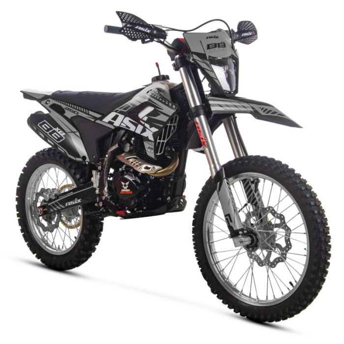 Motocicleta Cross/Enduro Asix XB88 A3, 250cc, roti 21/18", culoare negru/gri, pornire electric/picior [6]