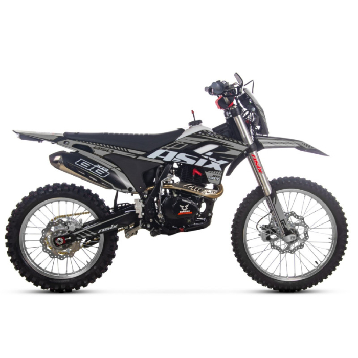 Motocicleta Cross/Enduro Asix XB88 A3, 250cc, roti 21/18", culoare negru/gri, pornire electric/picior [5]