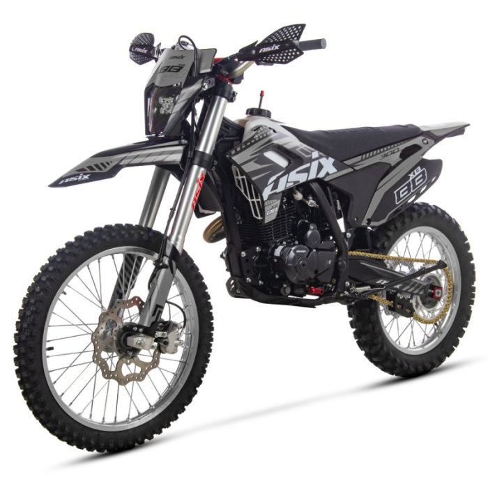 Motocicleta Cross/Enduro Asix XB88 A3, 300cc, roti 21/18", culoare negru/gri, pornire electric/picior [6]