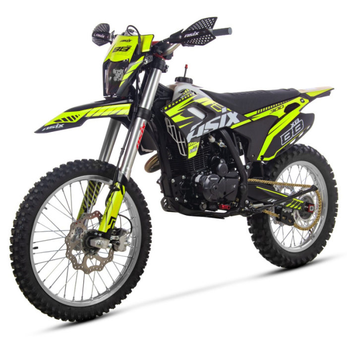Motocicleta Cross/Enduro Asix XB88 A3, 300cc, roti 21/18", culoare negru/lime, pornire electric/picior [6]