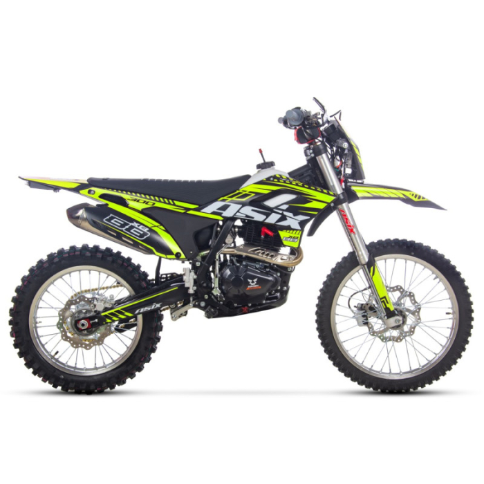 Motocicleta Cross/Enduro Asix XB88 A3, 300cc, roti 21/18", culoare negru/lime, pornire electric/picior [2]