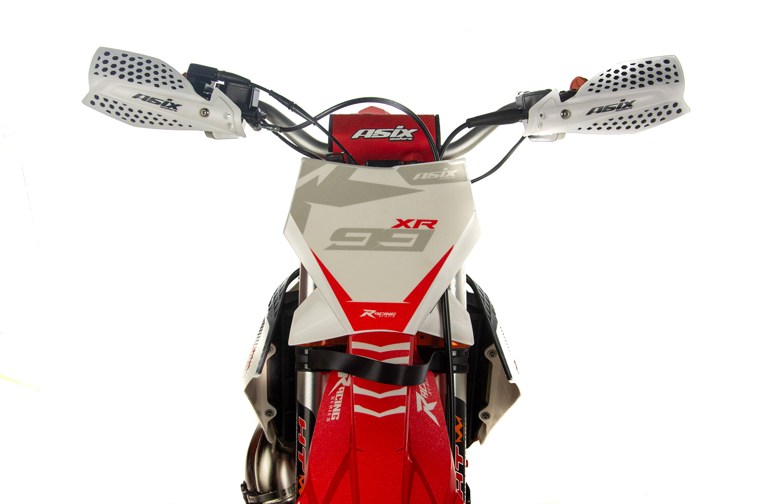 Motocicleta Cross/Enduro Asix XR99, 300cc, 2T, roti 21/19, pornire electric, rosu-alb [29]