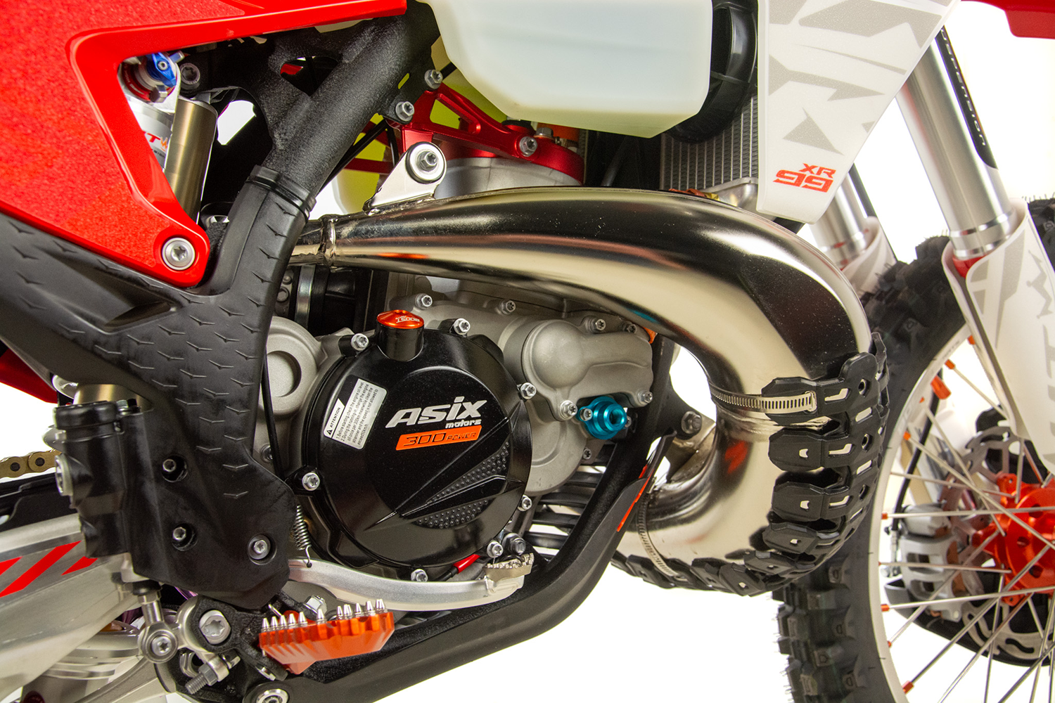 Motocicleta Cross/Enduro Asix XR99, 300cc, 2T, roti 21/18, pornire electric, rosu-alb - Copie [9]