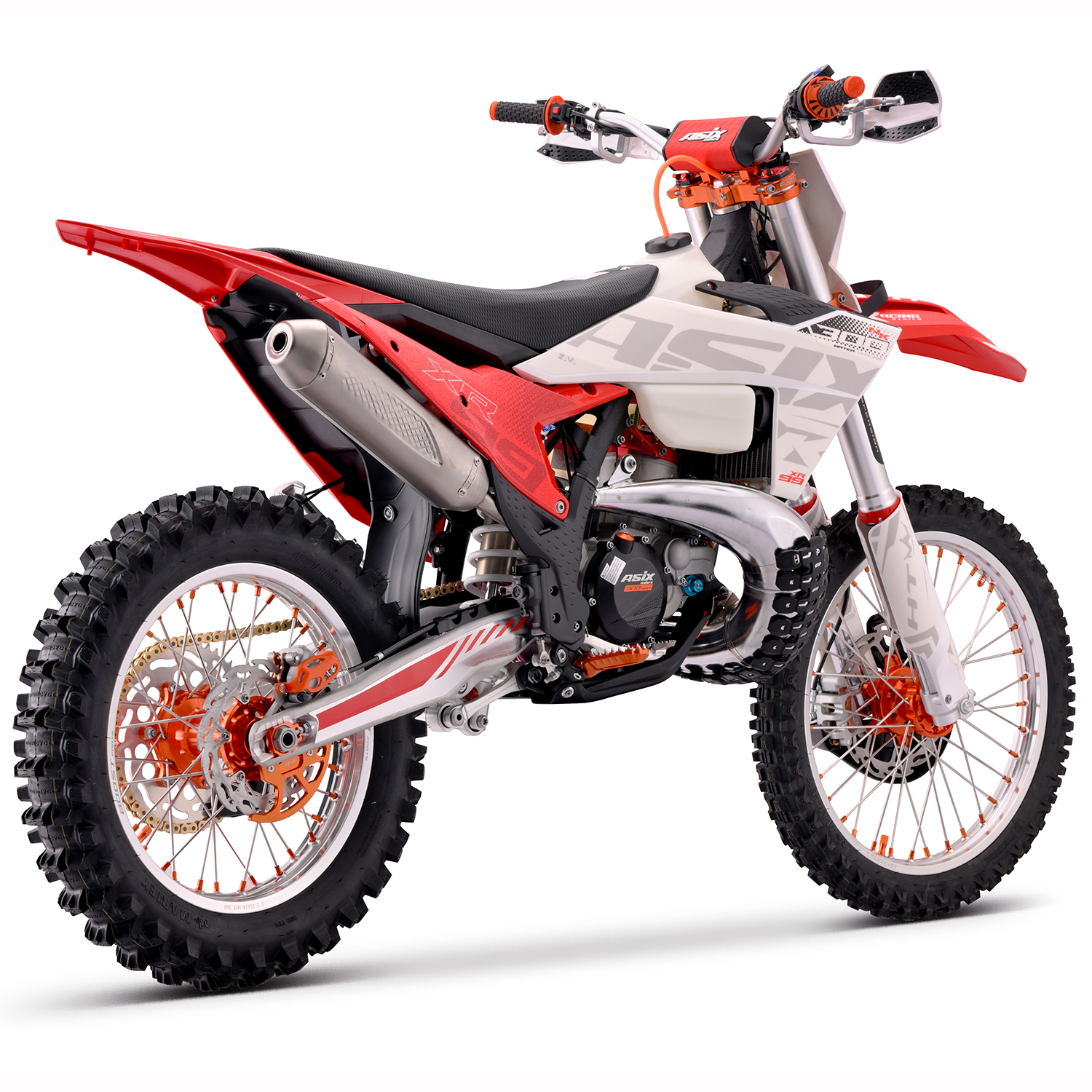 Motocicleta Cross/Enduro Asix XR99, 300cc, 2T, roti 21/19, pornire electric, rosu-alb [3]