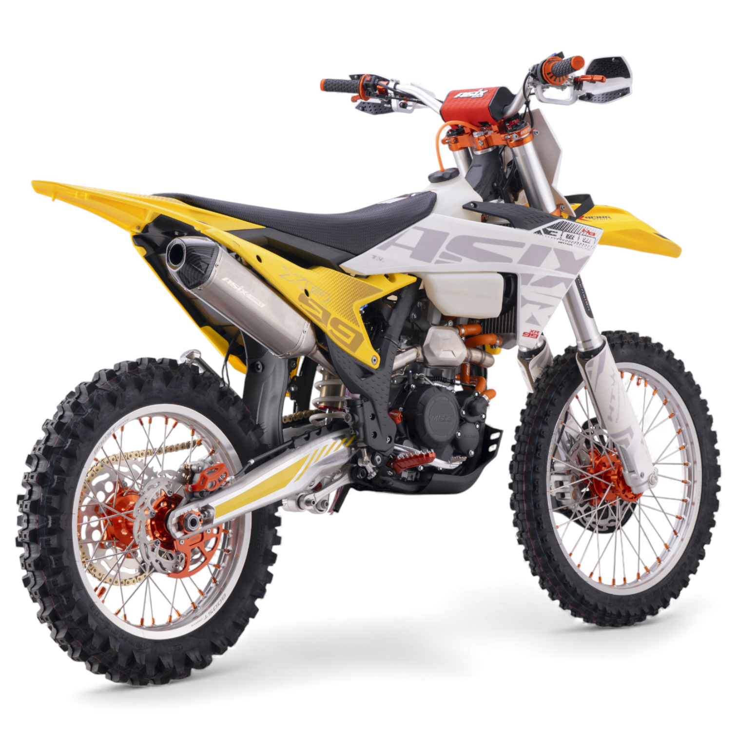 Motocicleta Cross/Enduro Asix XR99, 300cc, 2T, roti 21/18, pornire electric, rosu-alb - Copie [7]