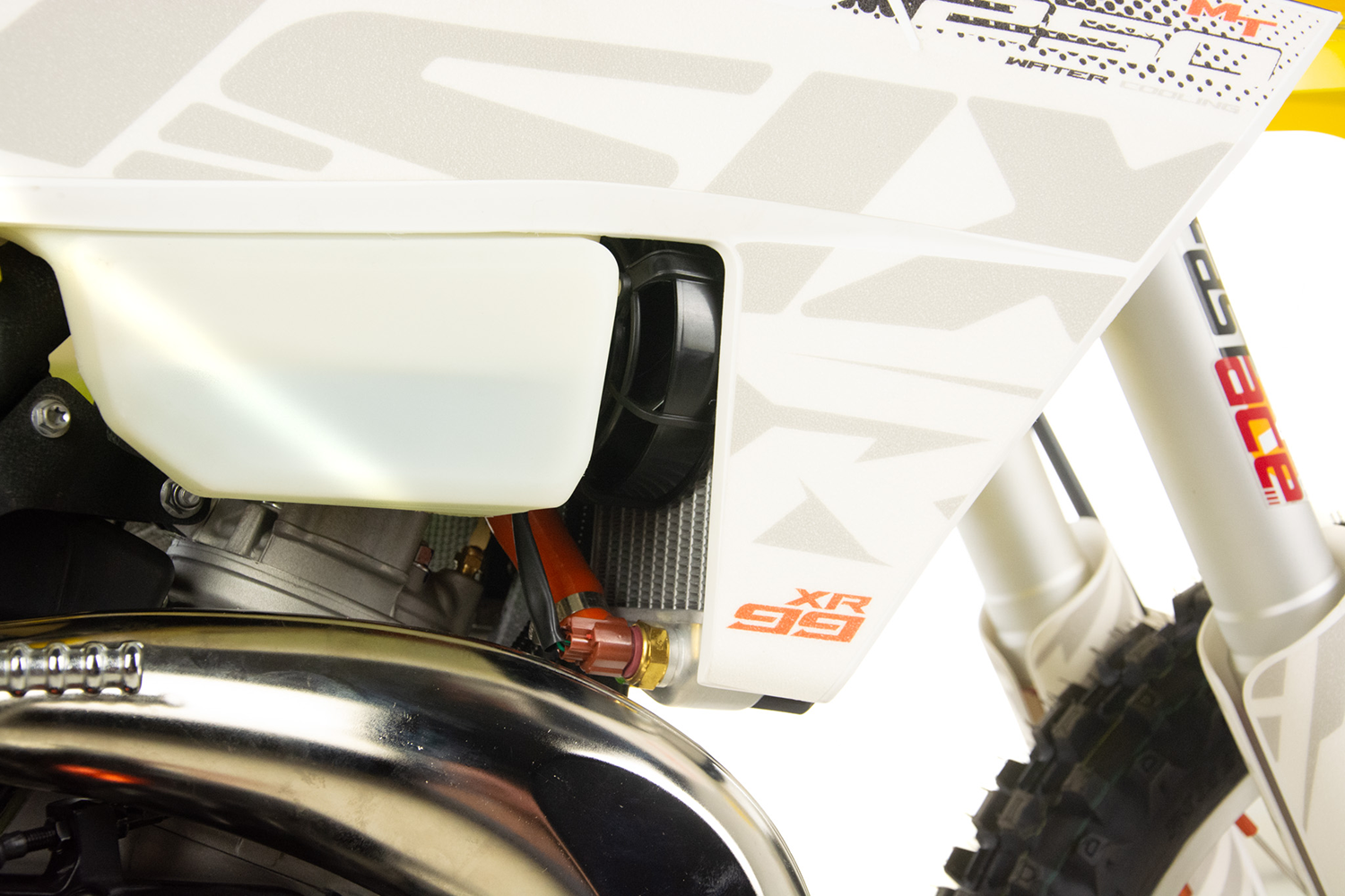 Motocicleta Cross/Enduro Asix XR99 2T, 250cc, roti 21/18", pornire electric, racire apa, culoare alb/albastru [29]