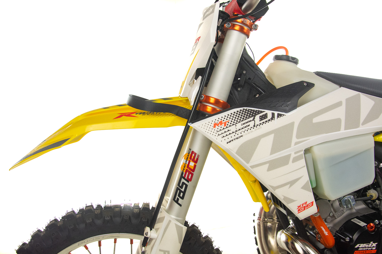 Motocicleta Cross/Enduro Asix XR99 2T, 250cc, roti 21/18", pornire electric, racire apa, culoare alb/albastru [20]